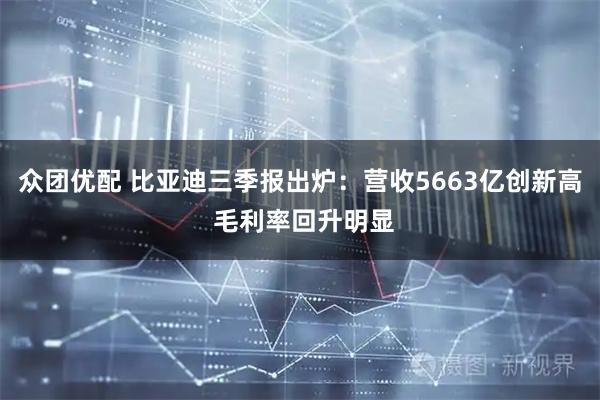 众团优配 比亚迪三季报出炉：营收5663亿创新高 毛利率回升明显